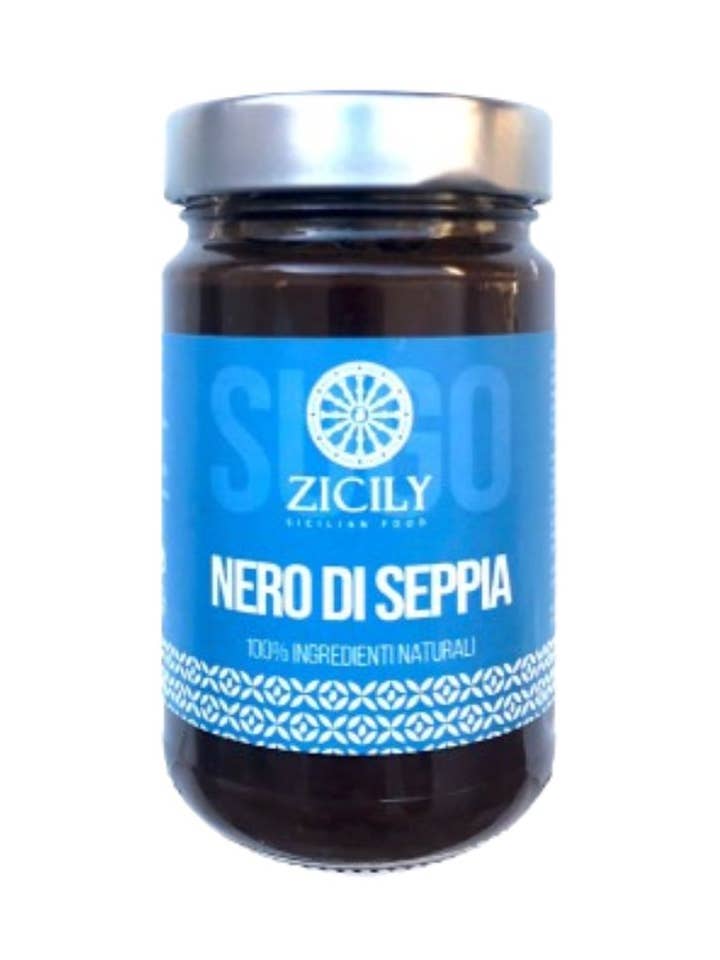 Sugo - Nero di Seppia - ready to eat per la vendita all'ingrosso da parte di Zicily - Sicilian Food