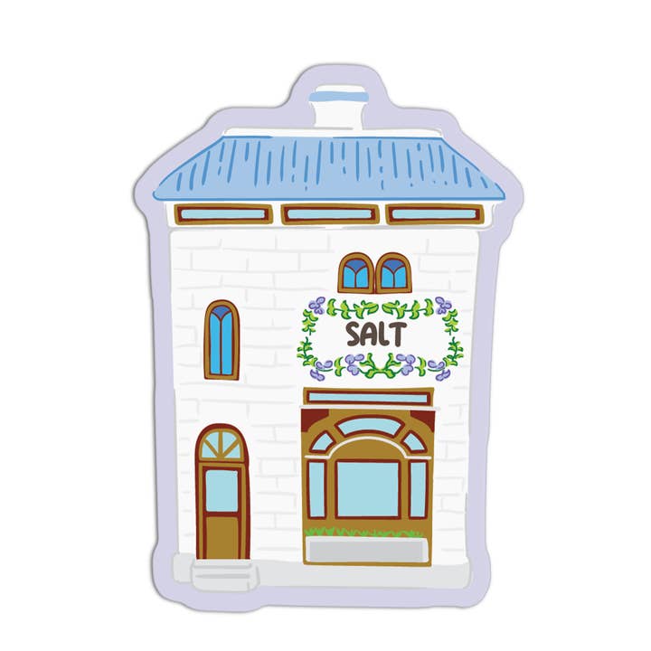 Salt Spice Jar House Textured Stickers for wholesale by Girls Printing House