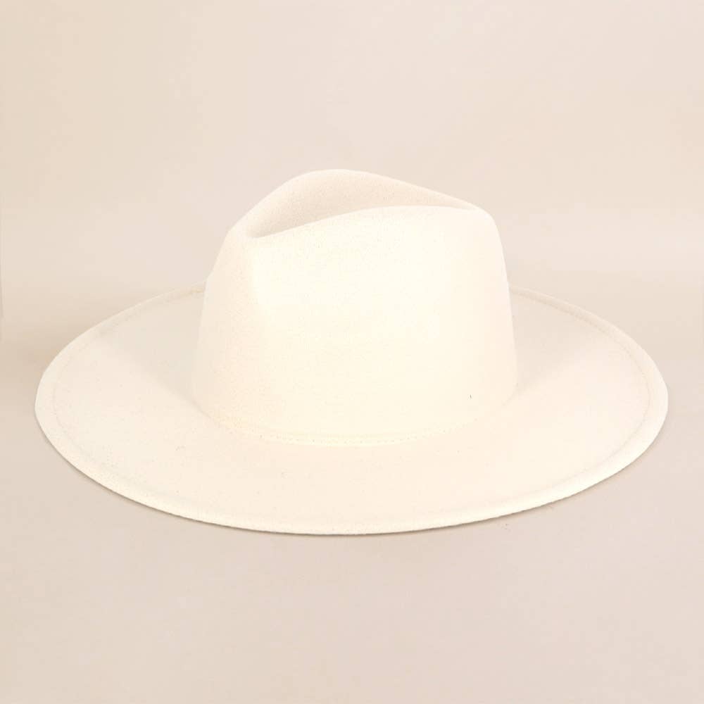Sensibling Corp. - Vente Chapeau en feutre - femme - Chapeau Fedora à Large Bord Structuré et Solide8