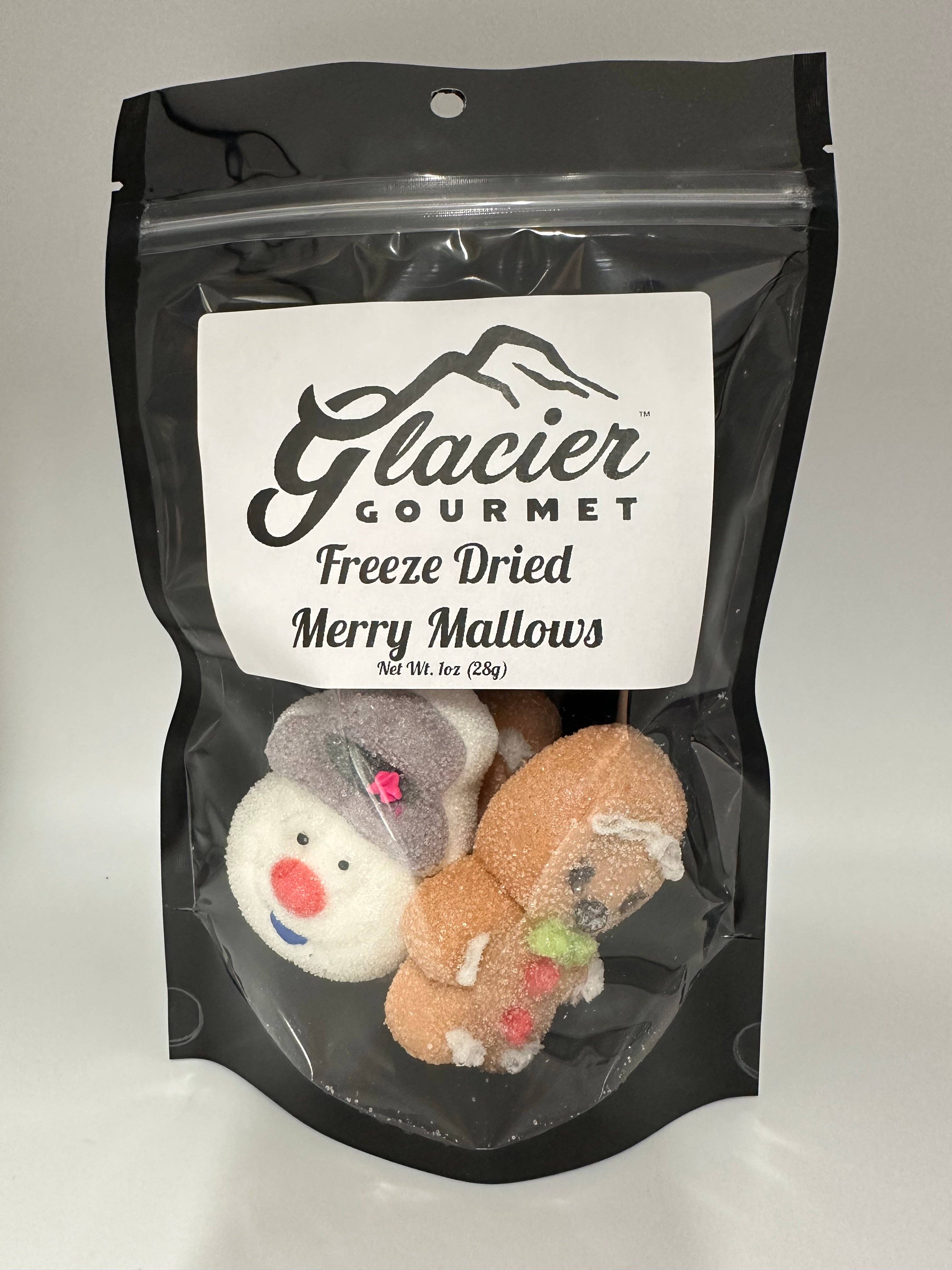 Glacier Gourmet - Vendita all'ingrosso Marshmallow - Marshmallow Liofilizzati Merry - Sacchetto da 1oz0