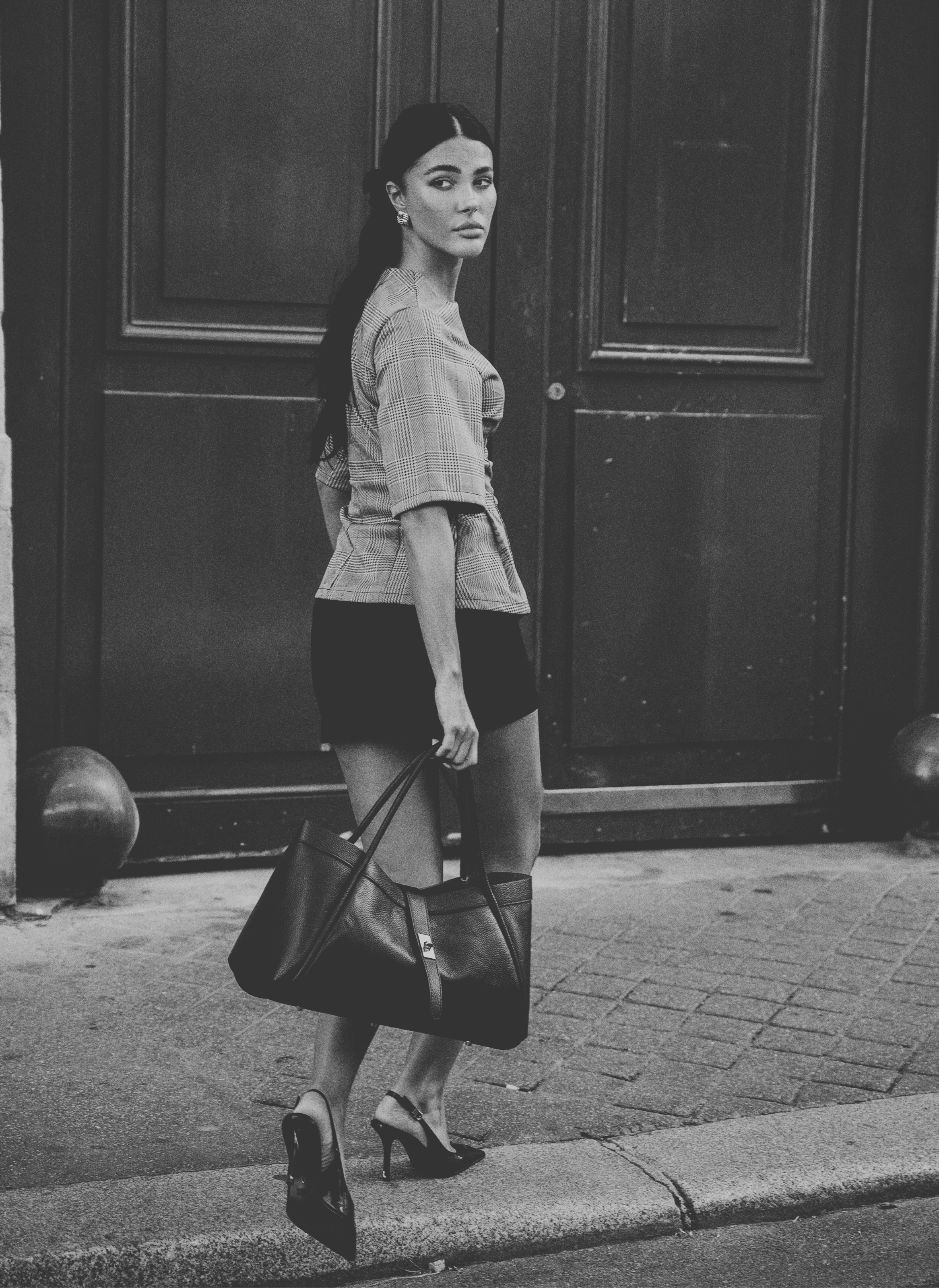 Prestige Milano - Wholesale Tote Bag - Women's - Borsa Mayfair in Pelle Togo Taupe7