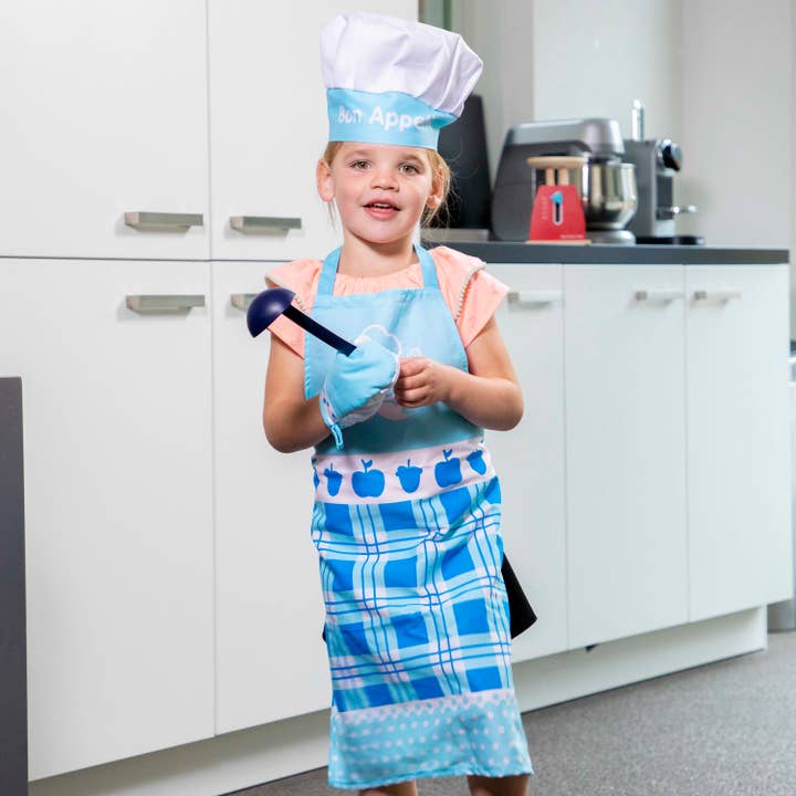 New Classic Toys - Wholesale Toy Set - Kids - Apron set - blue