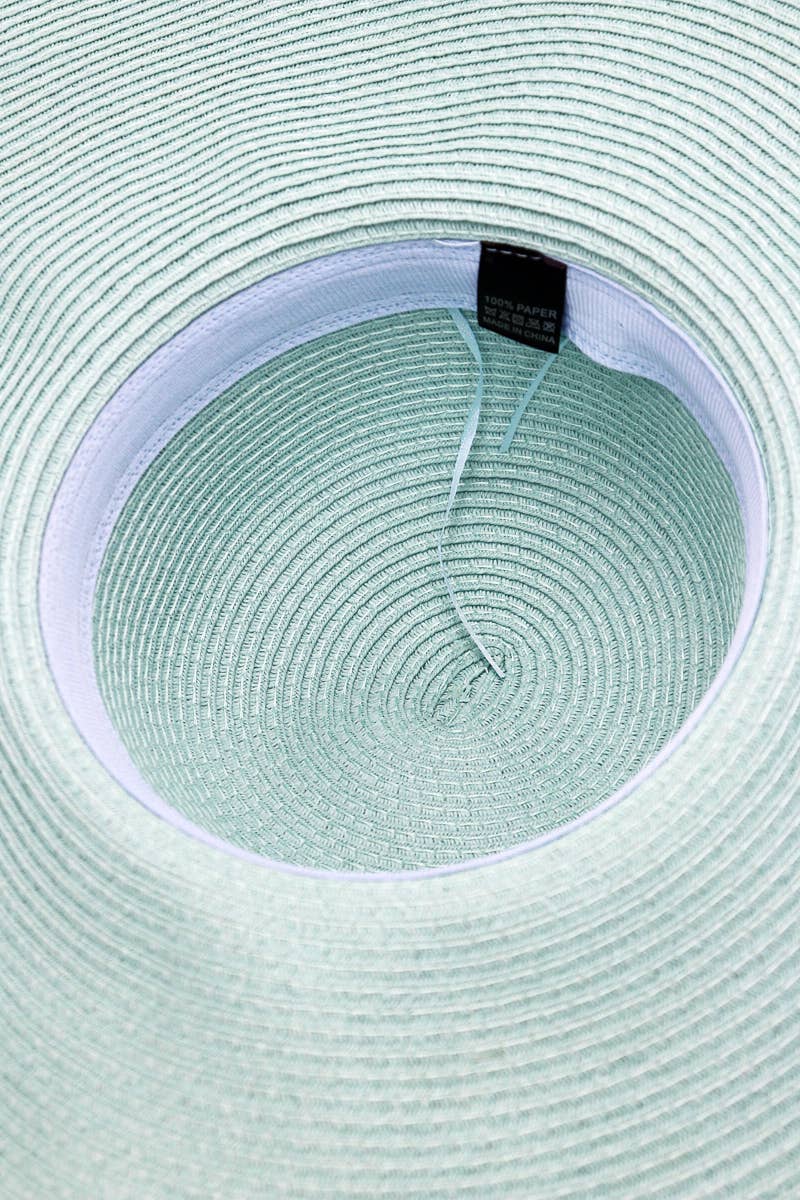 Cap Zone - Wholesale Straw Hat - Women's - Wire Brim Straw Beach Sun Hat68