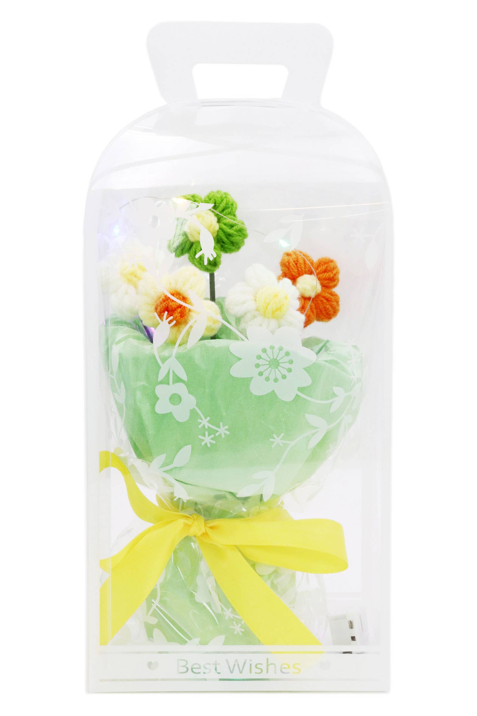 ASSORTED Floral Crochet LED Bouquet Gift Box - 4 pcs for wholesale on Faire3