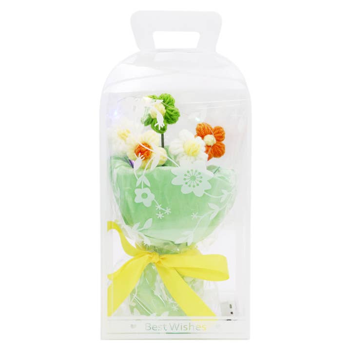ASSORTED Floral Crochet LED Bouquet Gift Box - 4 pcs for wholesale on Faire3