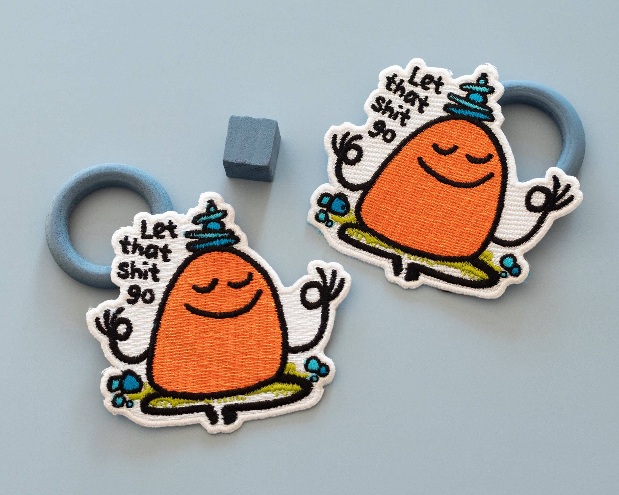 RippleSplash Studio - Wholesale Patch - Let That Shit Go Iron-On Patch4