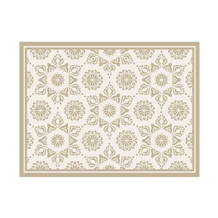 Alfombra de Vinilo Arena Flor India (Colección Alhambra) para venta al por mayor de DAVANTI