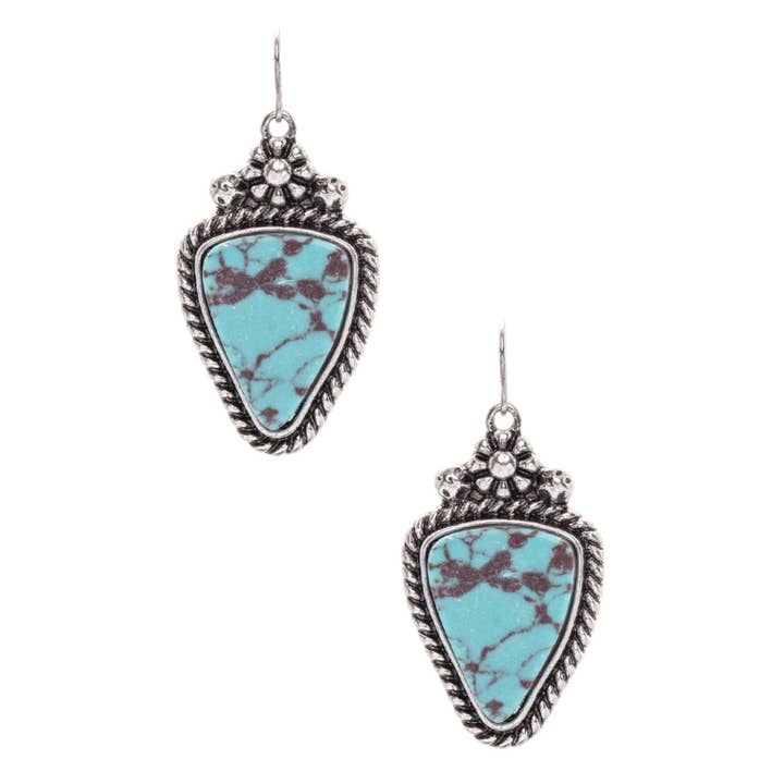 LA Jewelry Plaza - Wholesale Charm/Dangle Bracelet - Western Stone Drop Earrings1