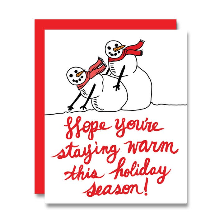 Staying Warm Holiday for wholesale by PapaLlama