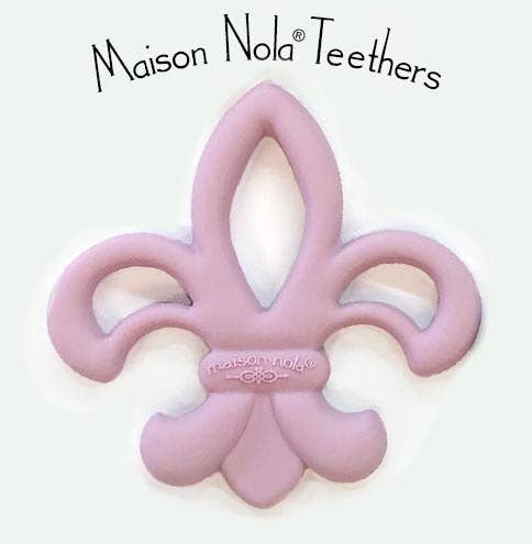 Maison Nola Baby - Wholesale Teether (Not Clip-On) - Baby - FleurDeLis Louisiana Silicone Baby Teether6