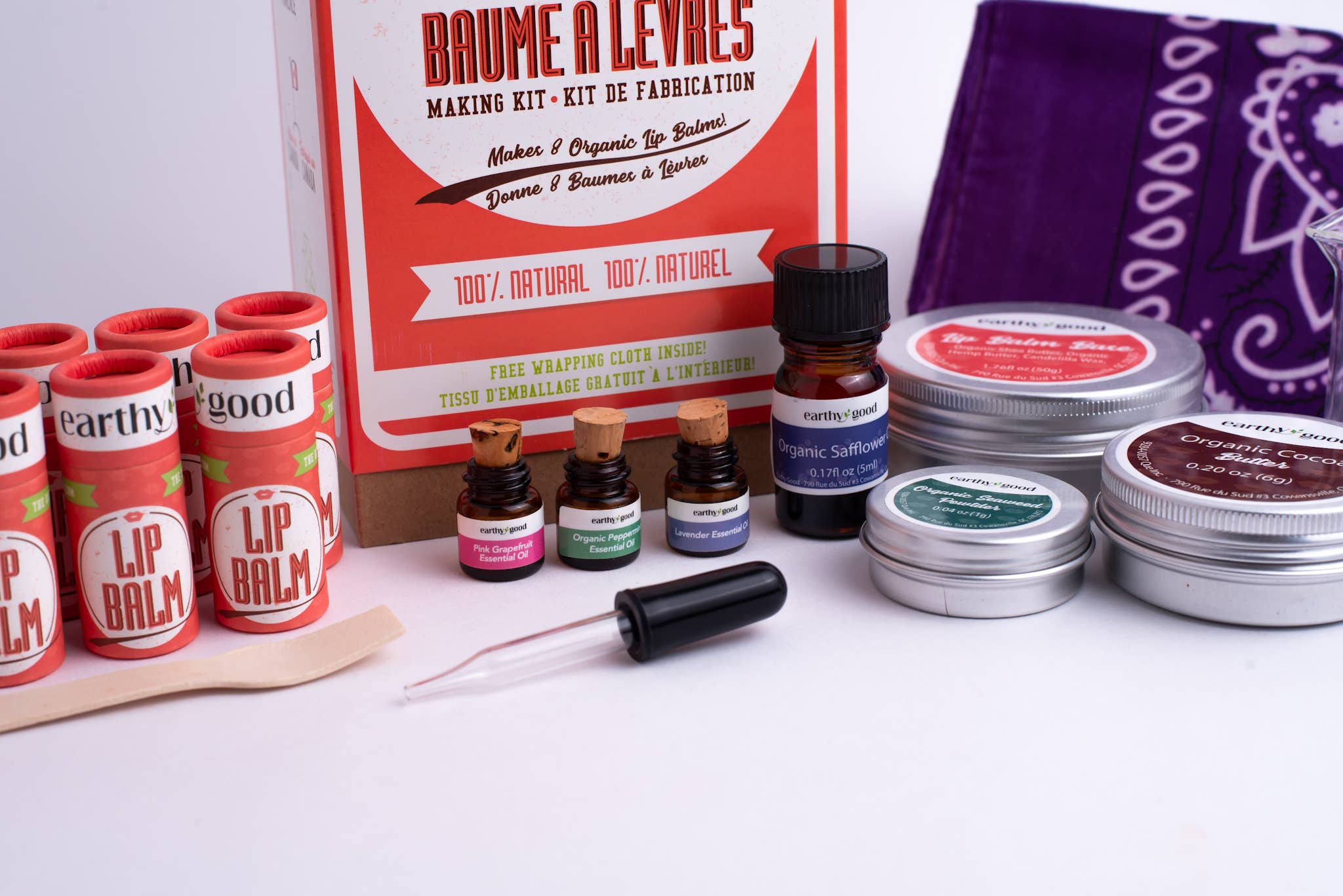 Earthy Good / Kiss Naturals - Wholesale DIY Craft Kit - Case of 6 – Earthy Good Organic DIY Lip Balm Kit (Adults) 2