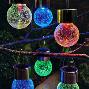 Forever Gifts Inc. - Wholesale Outdoor/Lawn Light - Color-Changing LED Hanging Lights, Set of 4