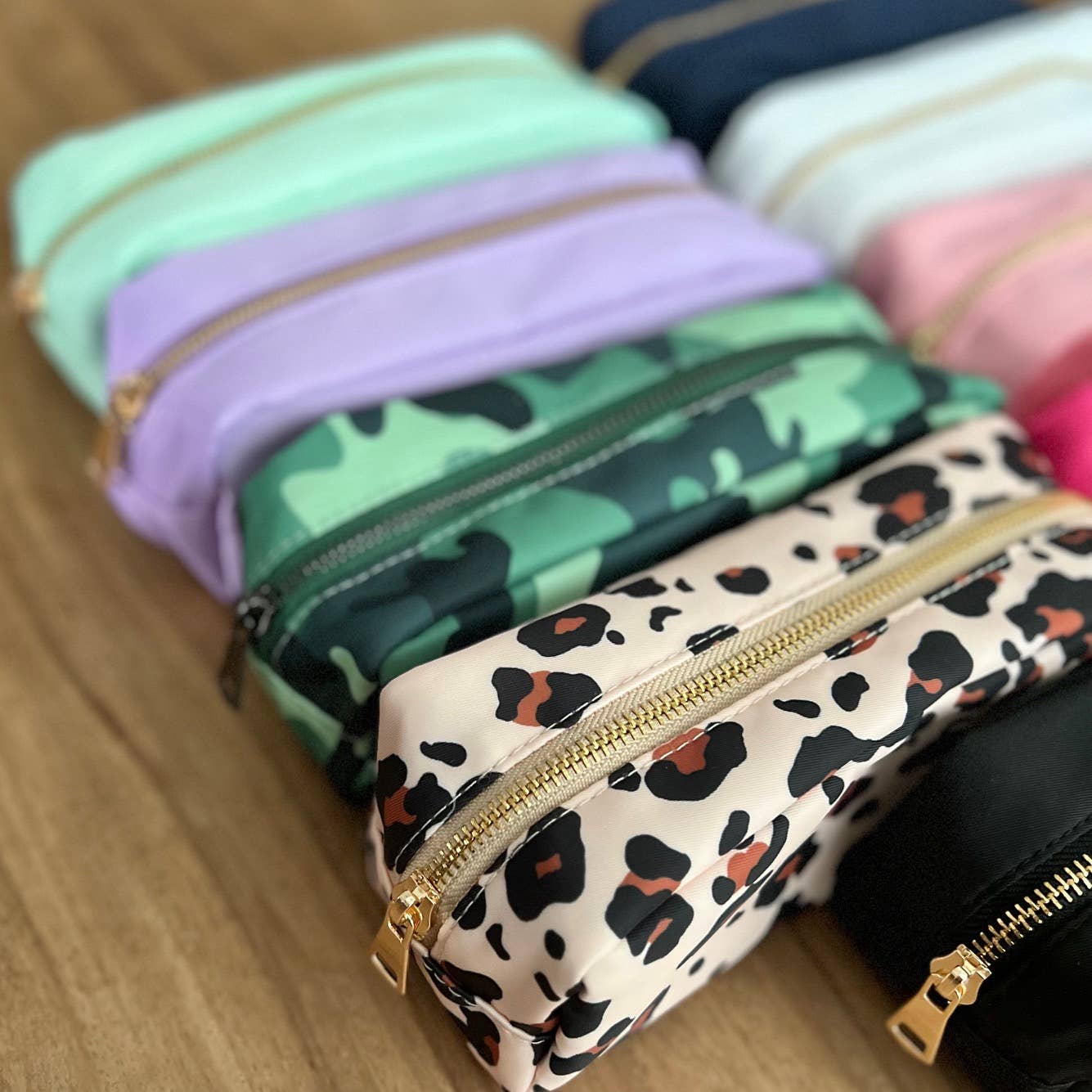 Palmy Pineapple - Vente Étuis/trousses à crayons - Trousse à crayons en nylon/trousse à pinceaux de maquillage pour patchs en chenille4