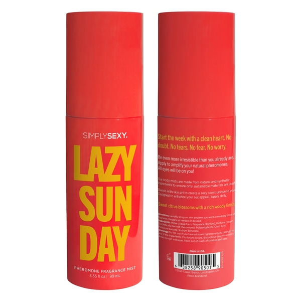 Simply Sexy - Wholesale Perfume/Eau de Toilette - LAZY SUNDAY Pheromone Perfume Mist 3.35floz | 99mL3