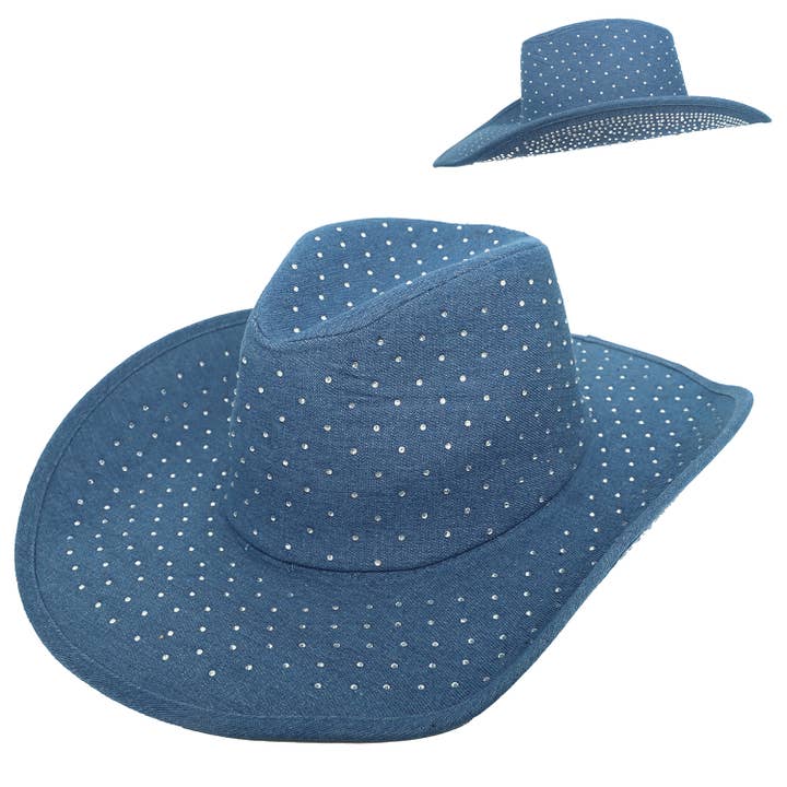 SP Sophia Collection - Wholesale Cowboy Hat - Women's - Fashion Rhinestone Jeweled Cow Boy Hat 4