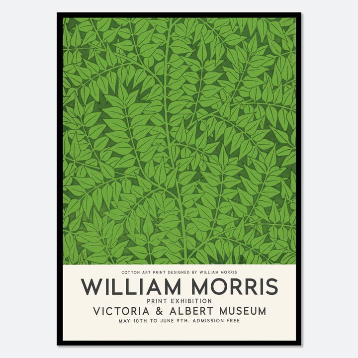 William Morris grön gren vintage affisch konsttryck W13 för wholesale av Sugar & Canvas
