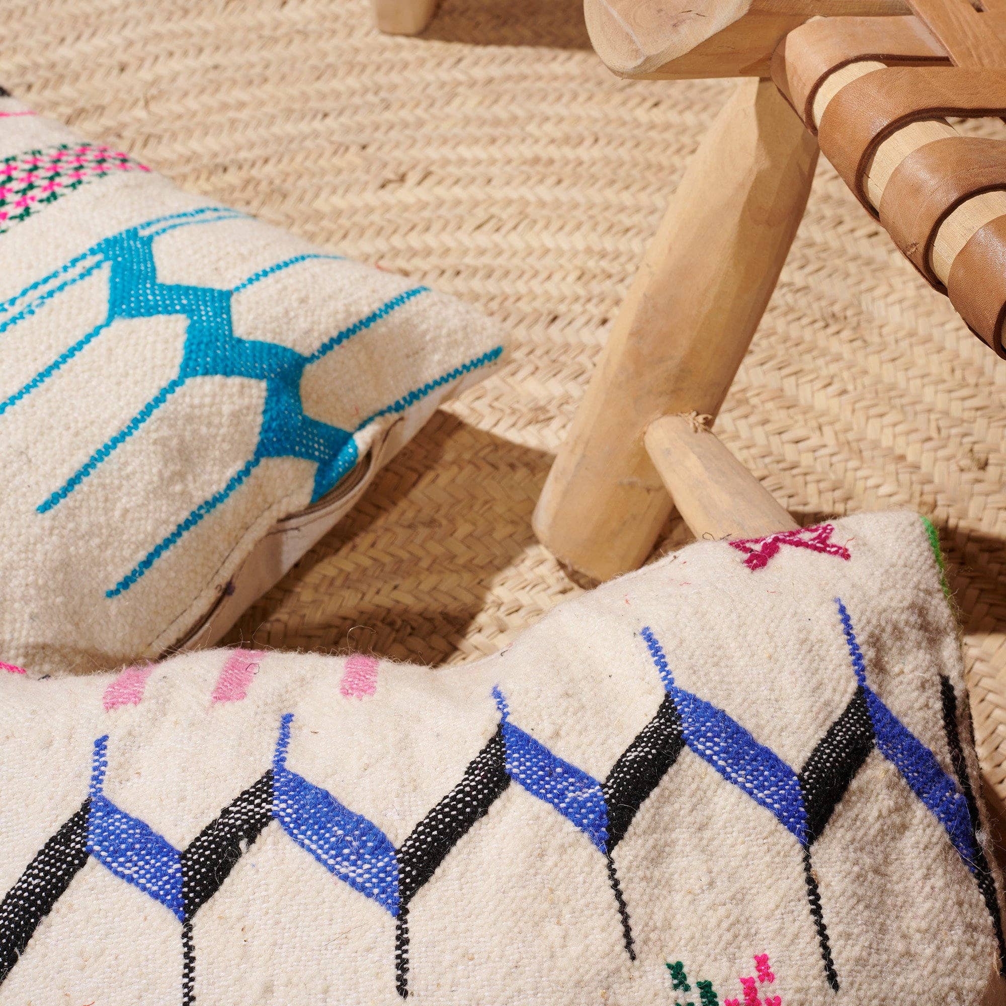 Yemma Goods - Wholesale Throw/Decorative Pillow - Set Of 4 Handmade Beni Ourain Wool Moroccan Berber Pillows9