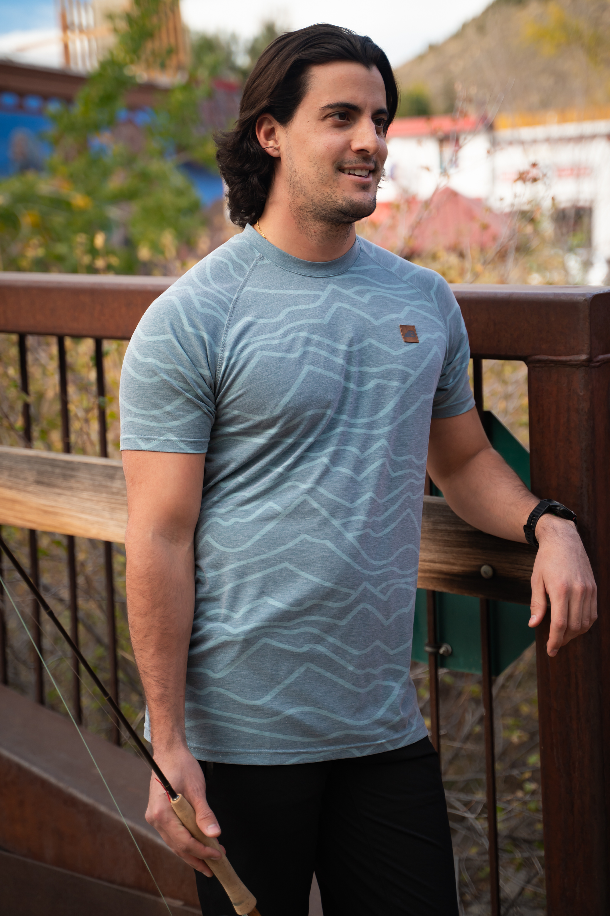 Belong Designs - Wholesale T-Shirt - Men's - Men's Graphic Traverse Tek Tee23