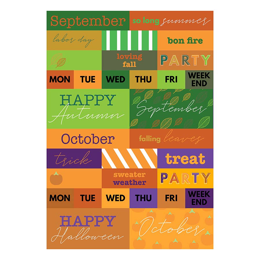 TF Publishing - Paper Goods - Wholesale Sticker - Seasonal Monthly Planner/Calendar Stickers5