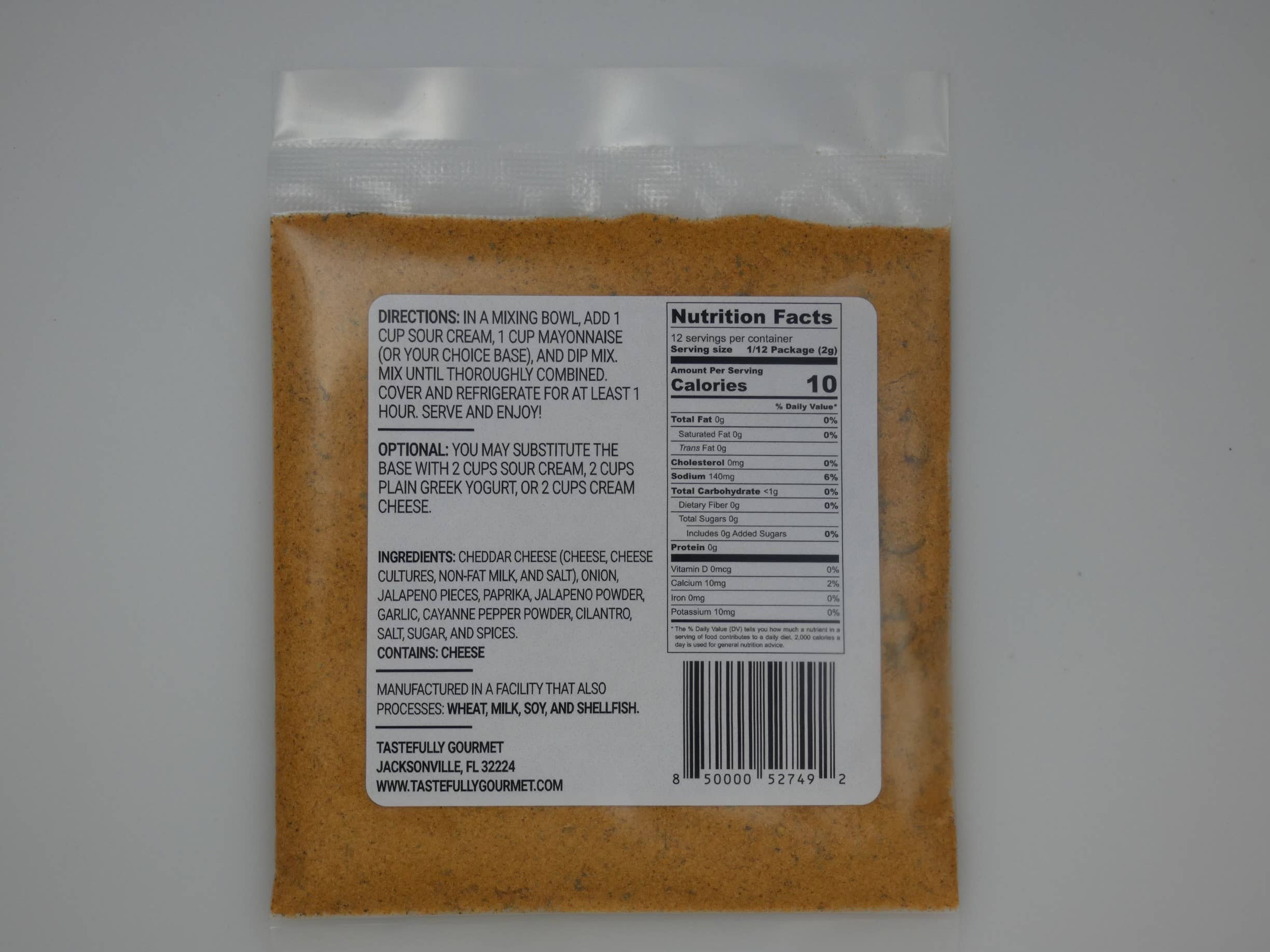 Tastefully Gourmet – Engroshandel Dip – Cheddar Jalapeño Dip Mix1