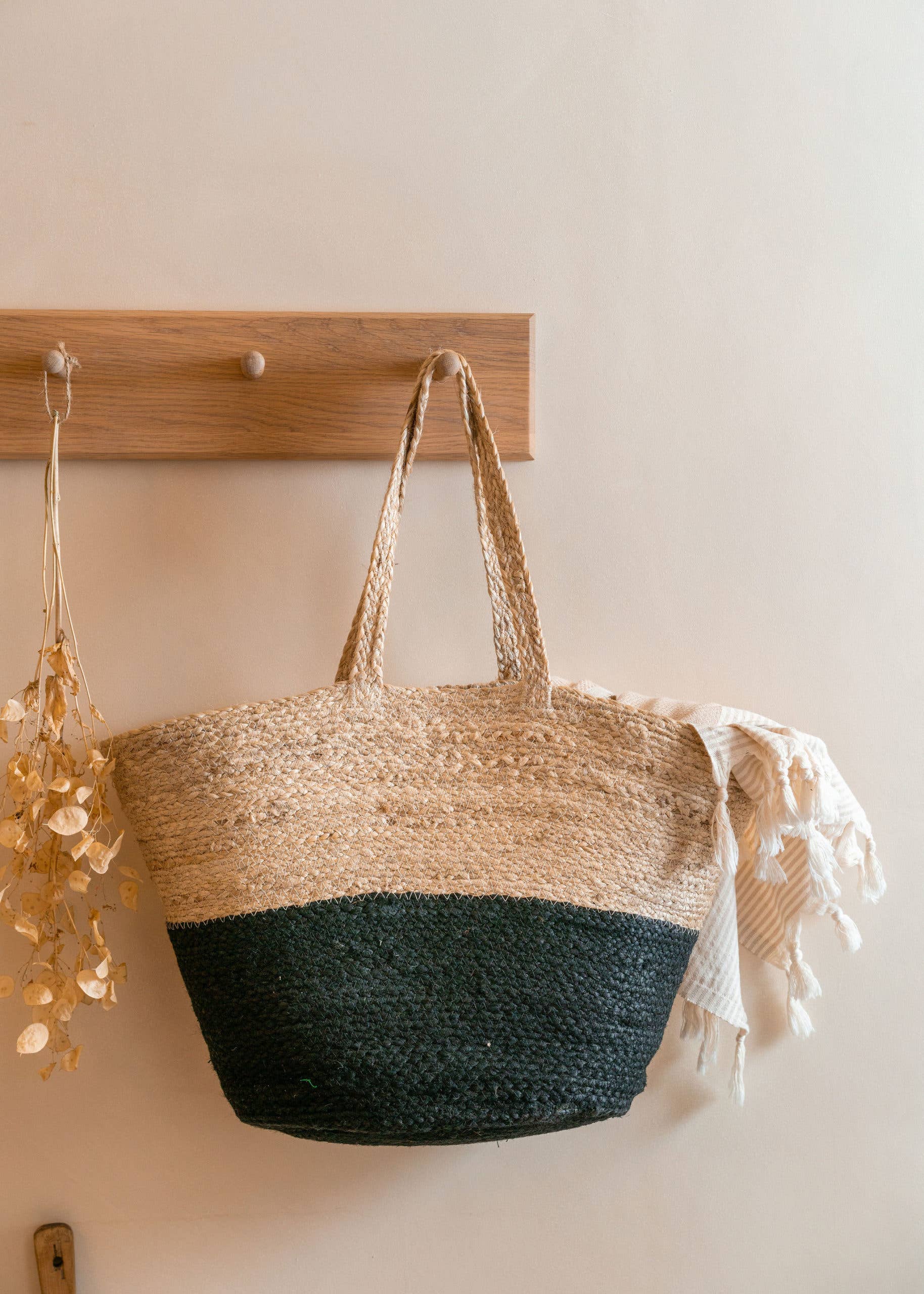 Turtle Bags – wholesale Basket – Block Design Jute Basket ( X 1), Beach or Market1