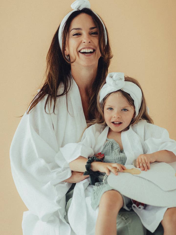 Linen White Twistband for wholesale by Looks by Luks