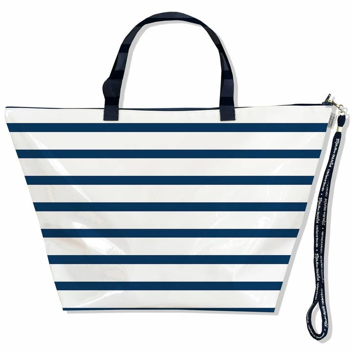 Grand sac voyage, sac week end marinière bleu pour la vente par BISTRAKOO