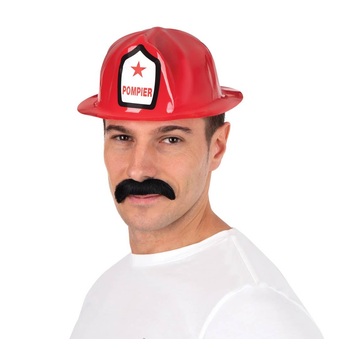 P'tit Clown - Venta al por mayor Disfraz - Hombre - Casco de bombero para adulto - rojo1