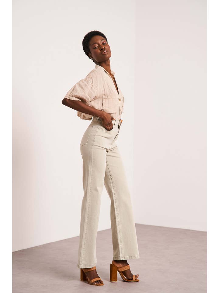 Oraije Paris - Vendita all'ingrosso Jeans - Donna - Jeans Barbara a gamba larga41