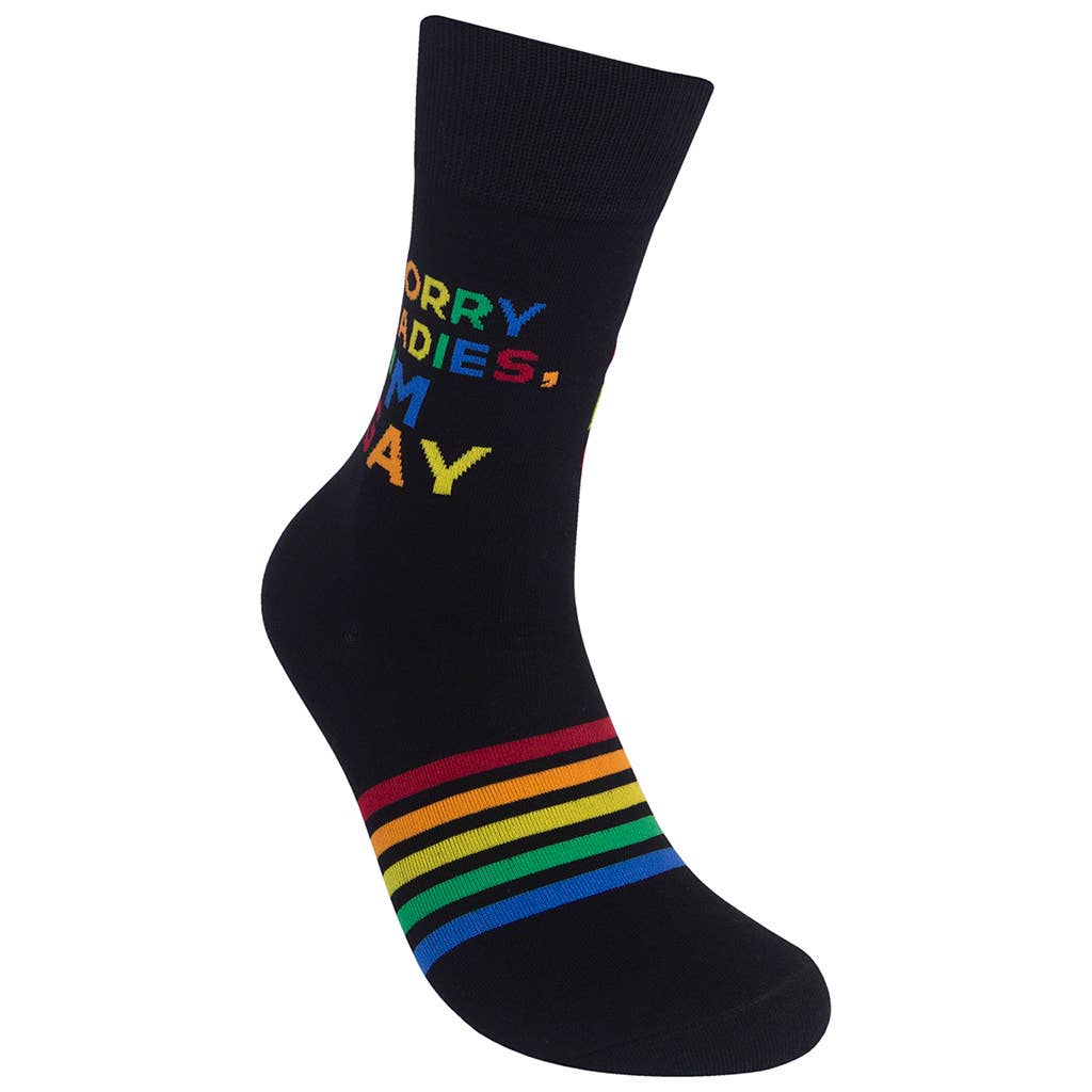 Funatic - About Face Designs - Nice Enough Merch Co - Wholesale Socks - Unisex - Sorry Ladies, I'm Gay Socks | Funatic2