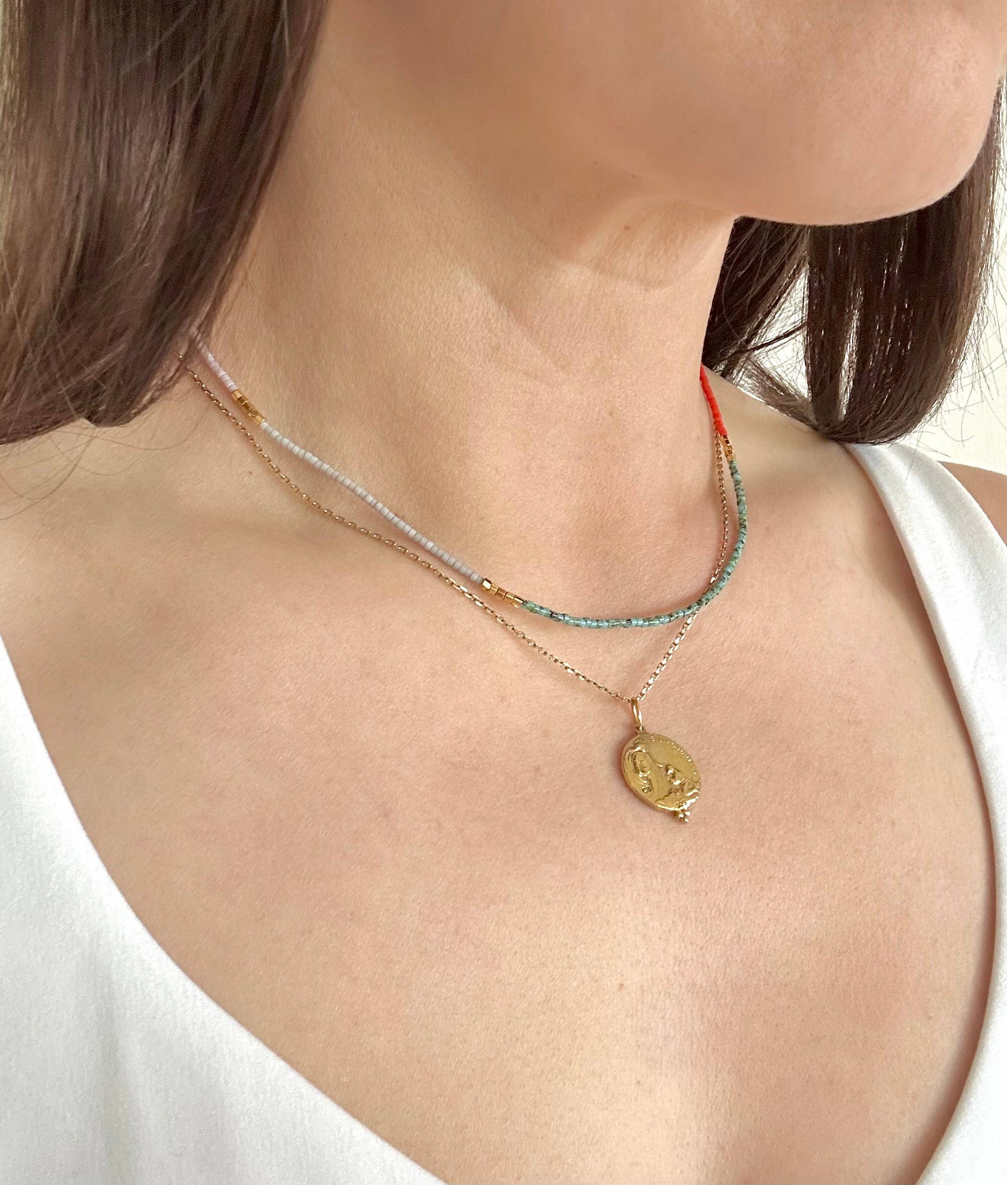 Ocean Breakup - Wholesale Beaded/Pearl Necklace - Cassis Beaded Necklace1