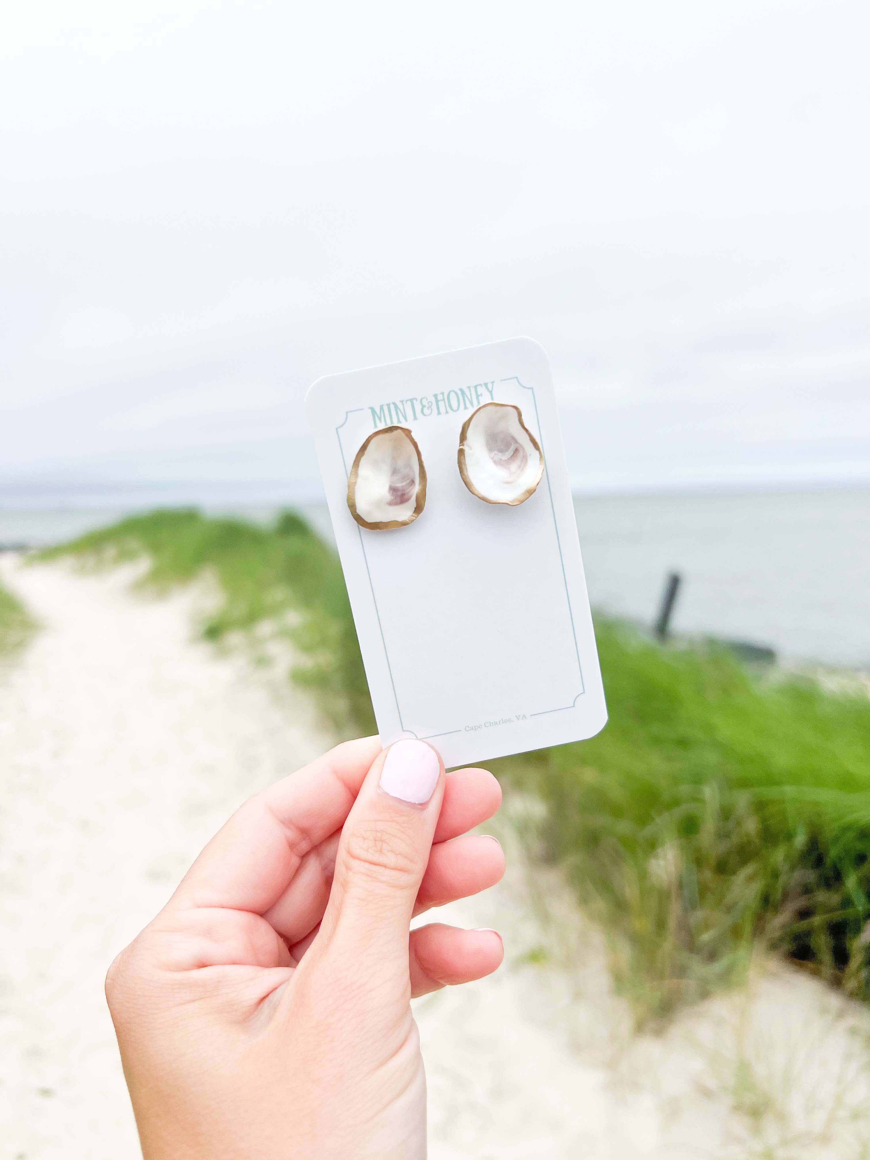 Mint & Honey - Vente Clous d'oreille - Boucles d'oreilles en coquille4