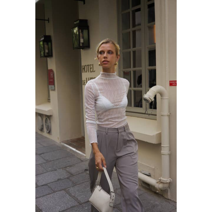 Top transparent à relief- 1464 pour la vente par LUCCE