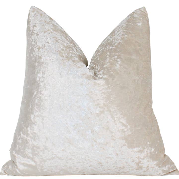 Beige Velvet Pillow Cover for wholesale by Soraida's