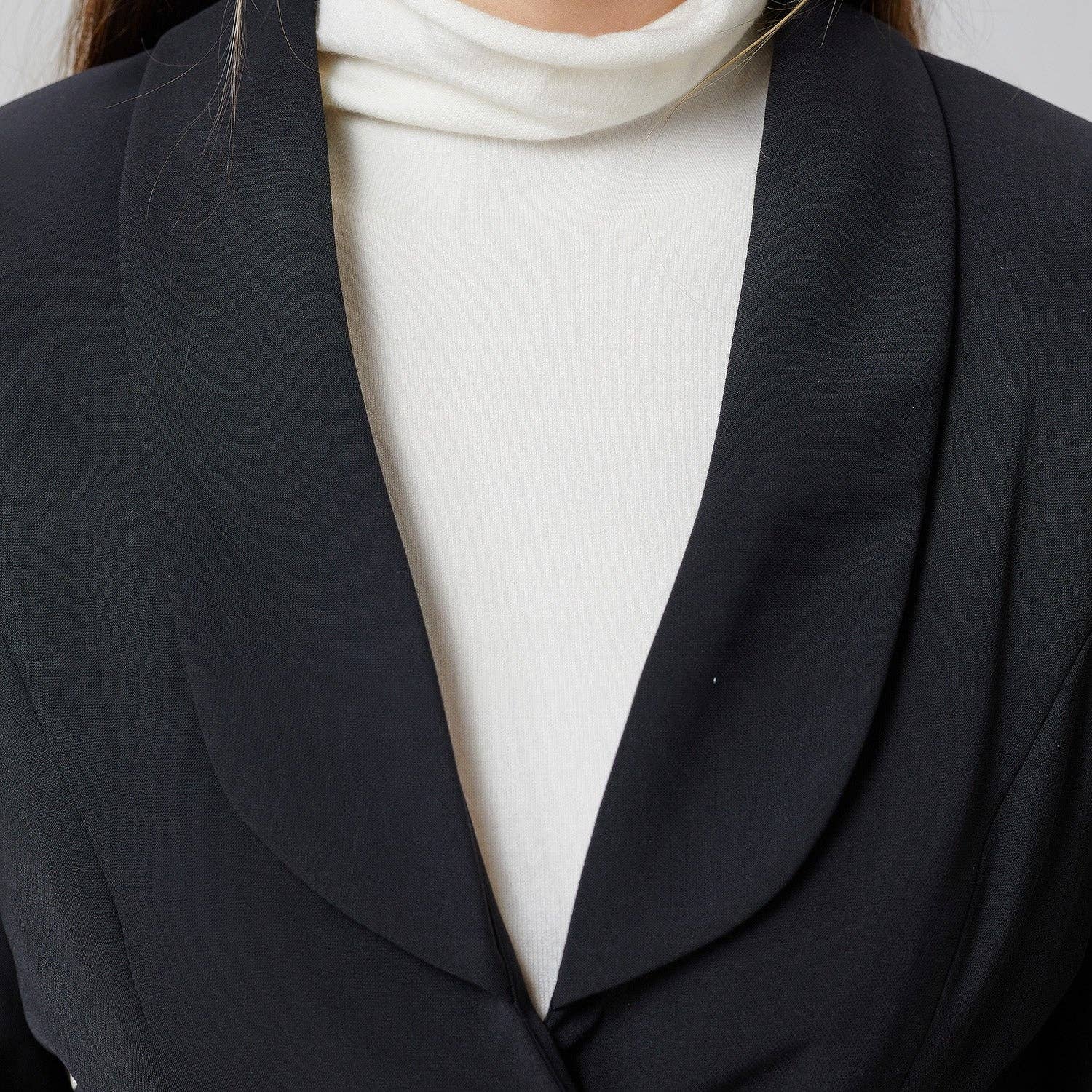 Smart and Joy - Wholesale Blazer - Women's - Long blazer tied at the waist13