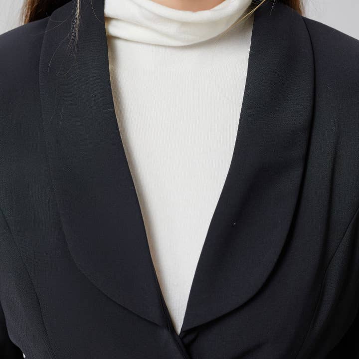 Smart and Joy - Wholesale Blazer - Women's - Long blazer tied at the waist13