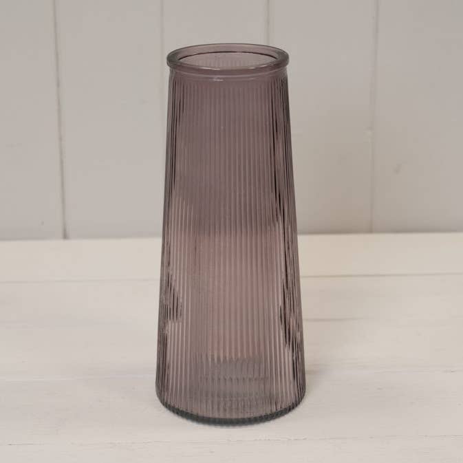 Ametist Hög Räfflad Vas för wholesale av Satchville