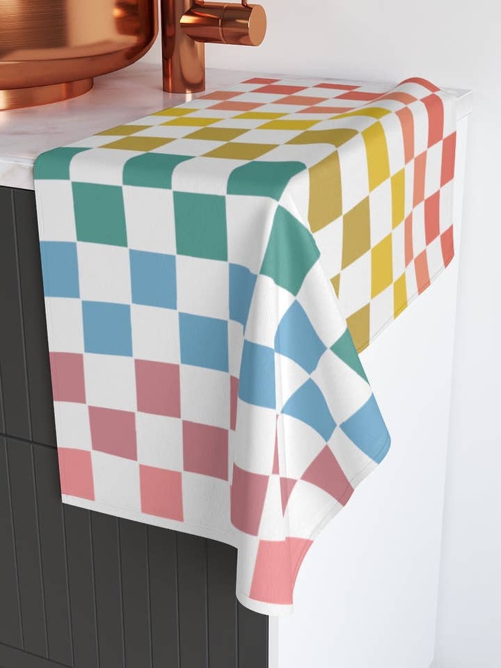Checkerboard Towel for wholesale by Jelly Melly