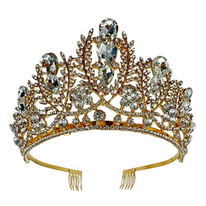 TAPA fashion - Wholesale Tiara - Women's - Crystal Tiara Crown CR1126-1 (1PC)6