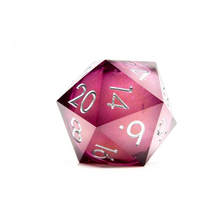 Tabletop Dominion Limited - Wholesale Dice - Moonbeam | 50mm D20 Dice | Oversized Liquid Core