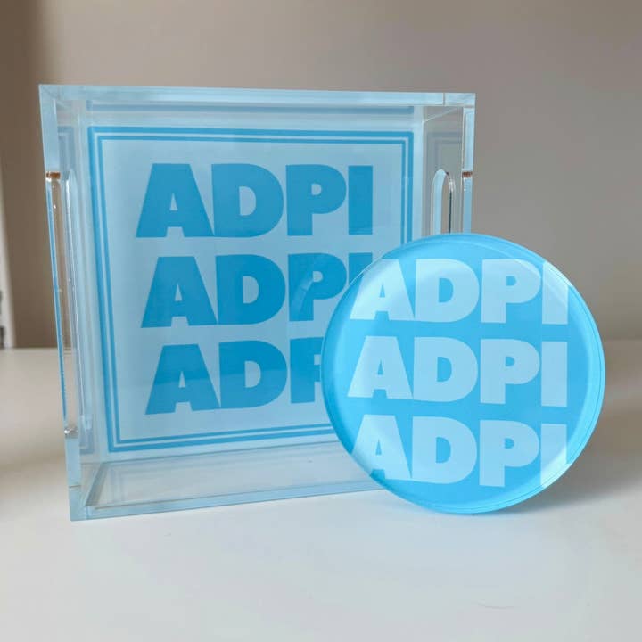 MadHouse - Wholesale Decorative Tray - Alpha Delta Pi Small Tray