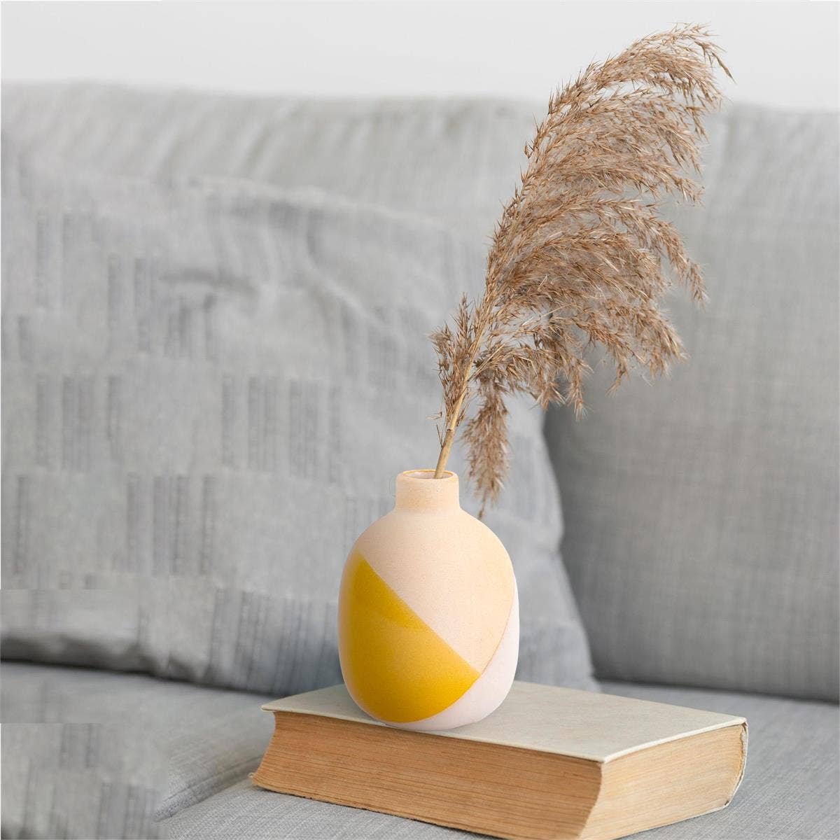 Truu Design - Wholesale Vase - Truu Design Dipped Glaze Bud Vase, 3"D x 4"H5