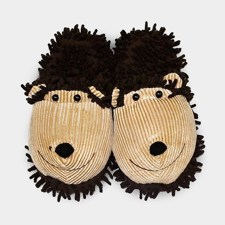 Just for Fun Plush Slippers - Monkey for wholesale by Bath Accessories Company