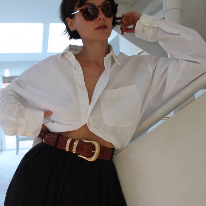 Na Nin - Wholesale Belt - Women's - Iris Genuine Leather Women's Belt