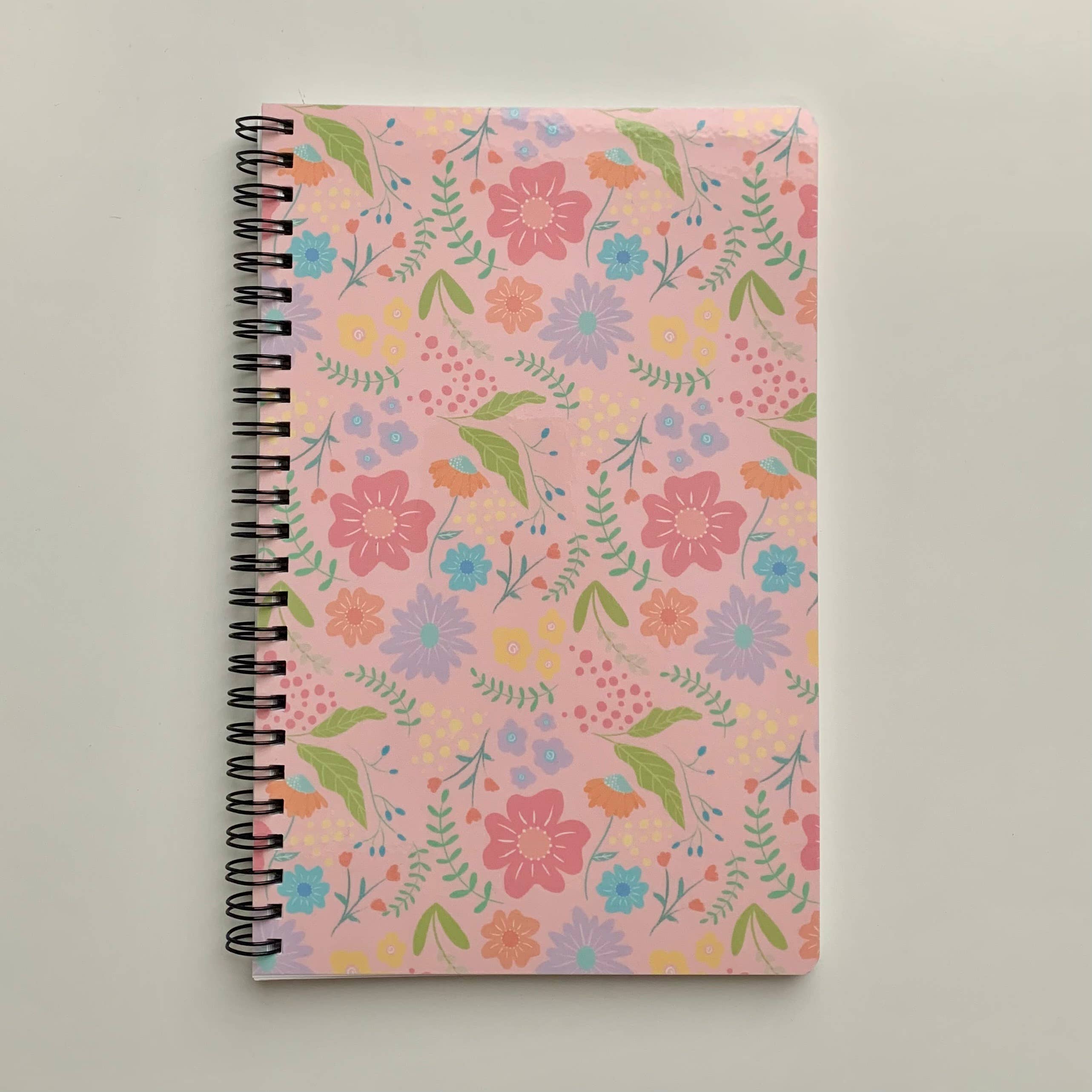 Spring Blooms Pink 5.5"x8.5" Notebook/Weekly Planner for wholesale by AMW the studio
