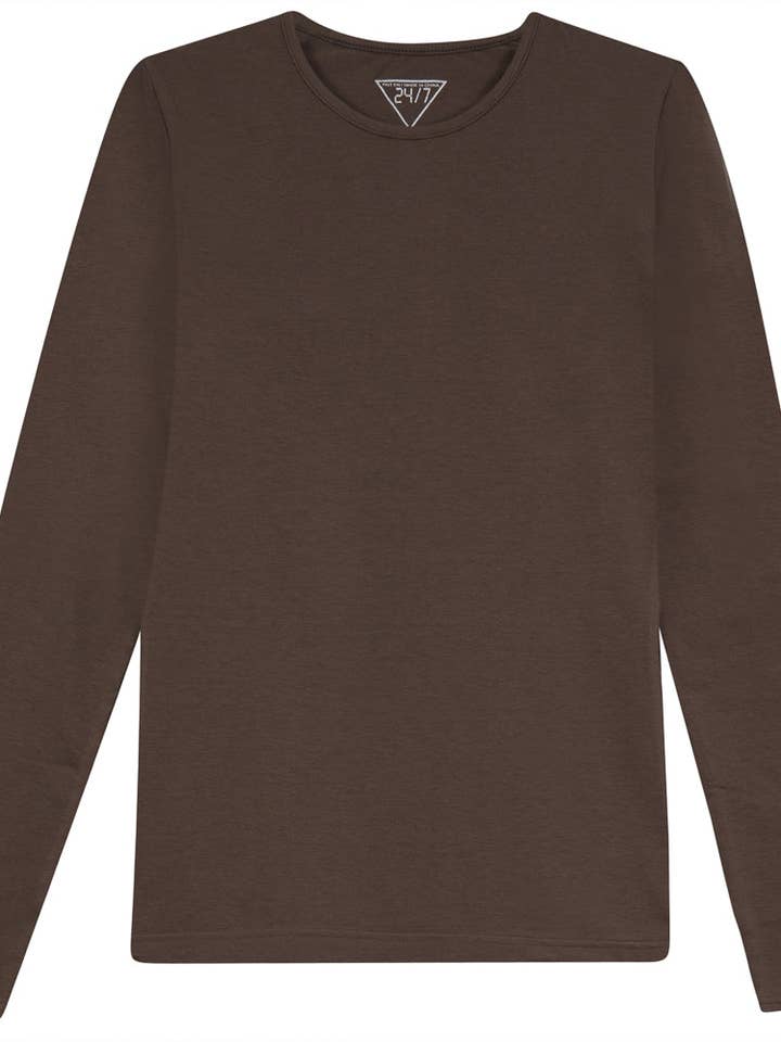 Long Sleeves Crewneck T-Shirt - Ladies for wholesale by Hush.Shop