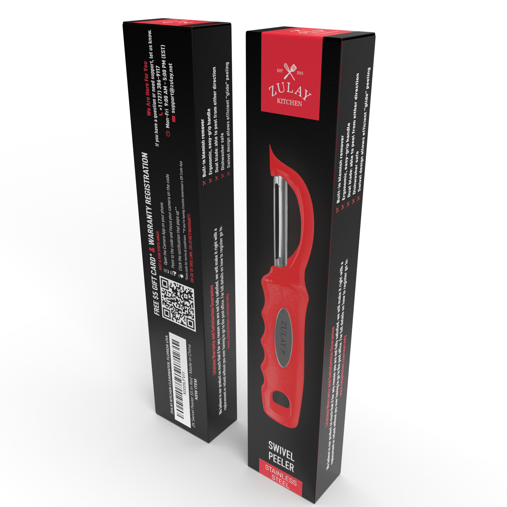 Zulay Kitchen - Wholesale Peeler - Stainless Steel Swivel Fruits & Vegetable Peeler17