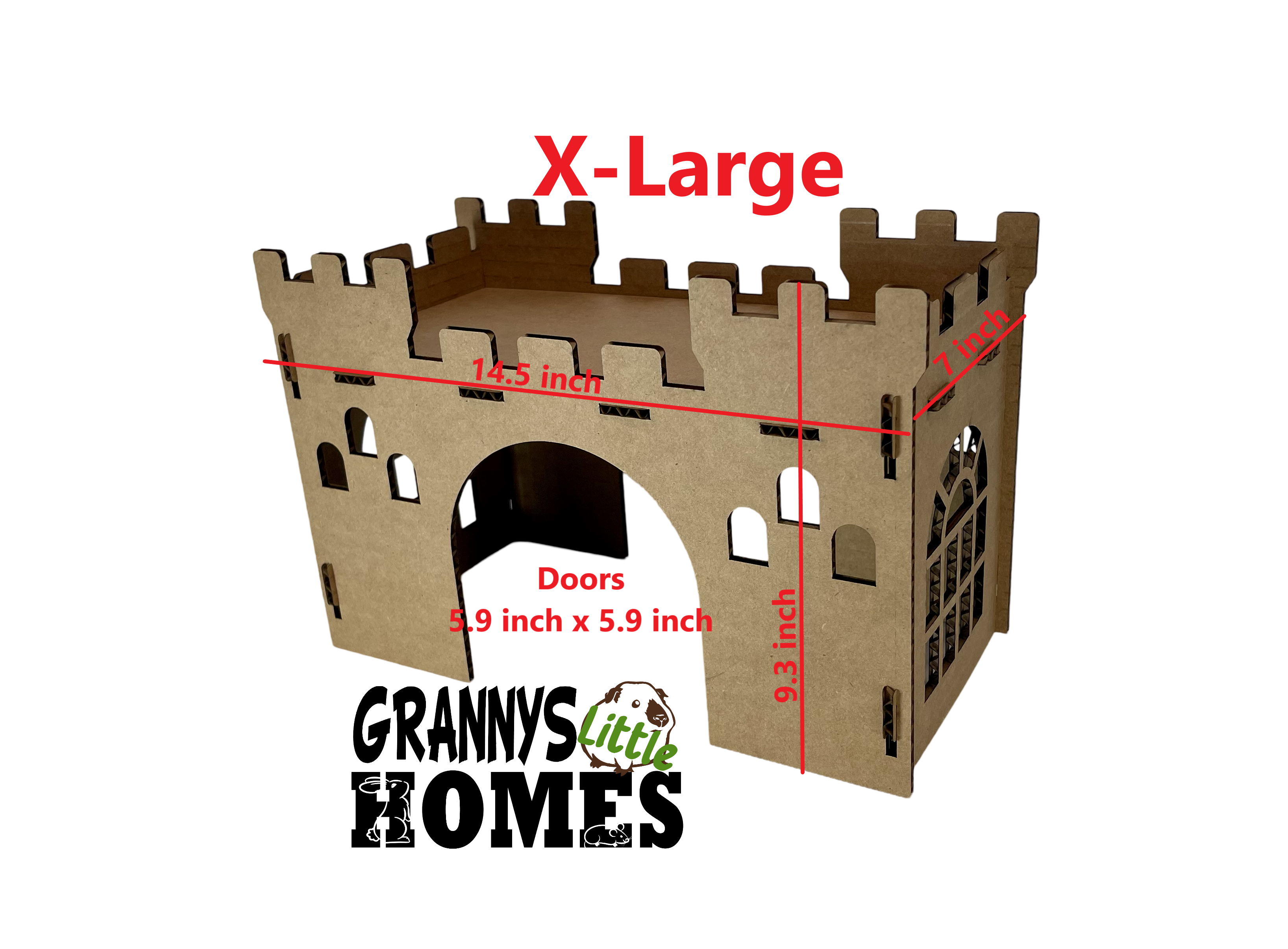 Grannys Little Homes – wholesale Pet toy – Not cat/dog – Cardboard Castle Tunnel6