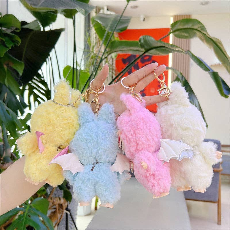 Auraquise - Wholesale Keychain - Kids - Cartoon Soft Vinyl Plush Doll Keychain with Wings9