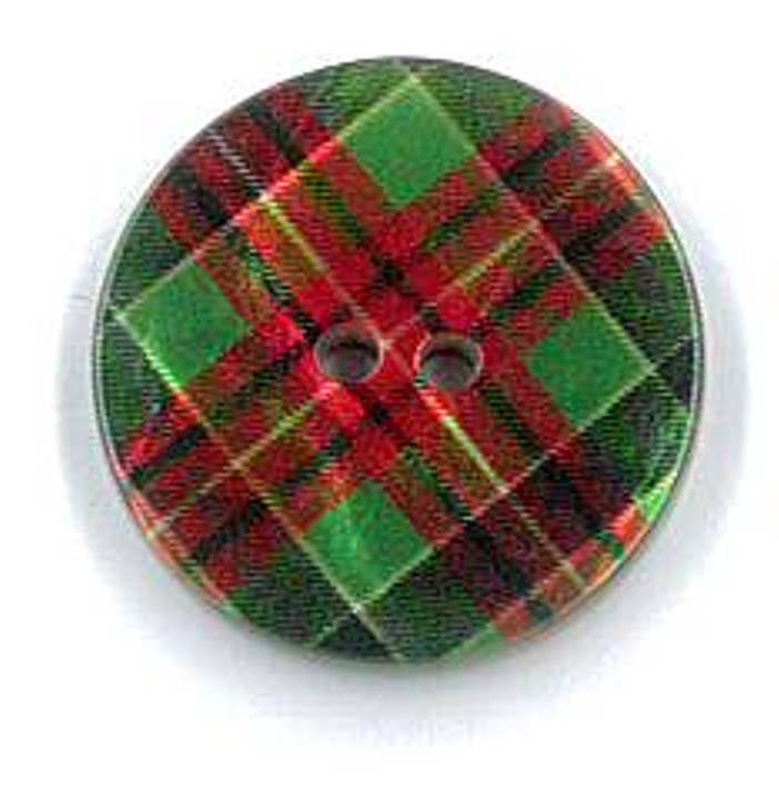 NEMARK – Großhandel Anstecker/Button – TARTAN-GEMUSTERTER KNOPF1
